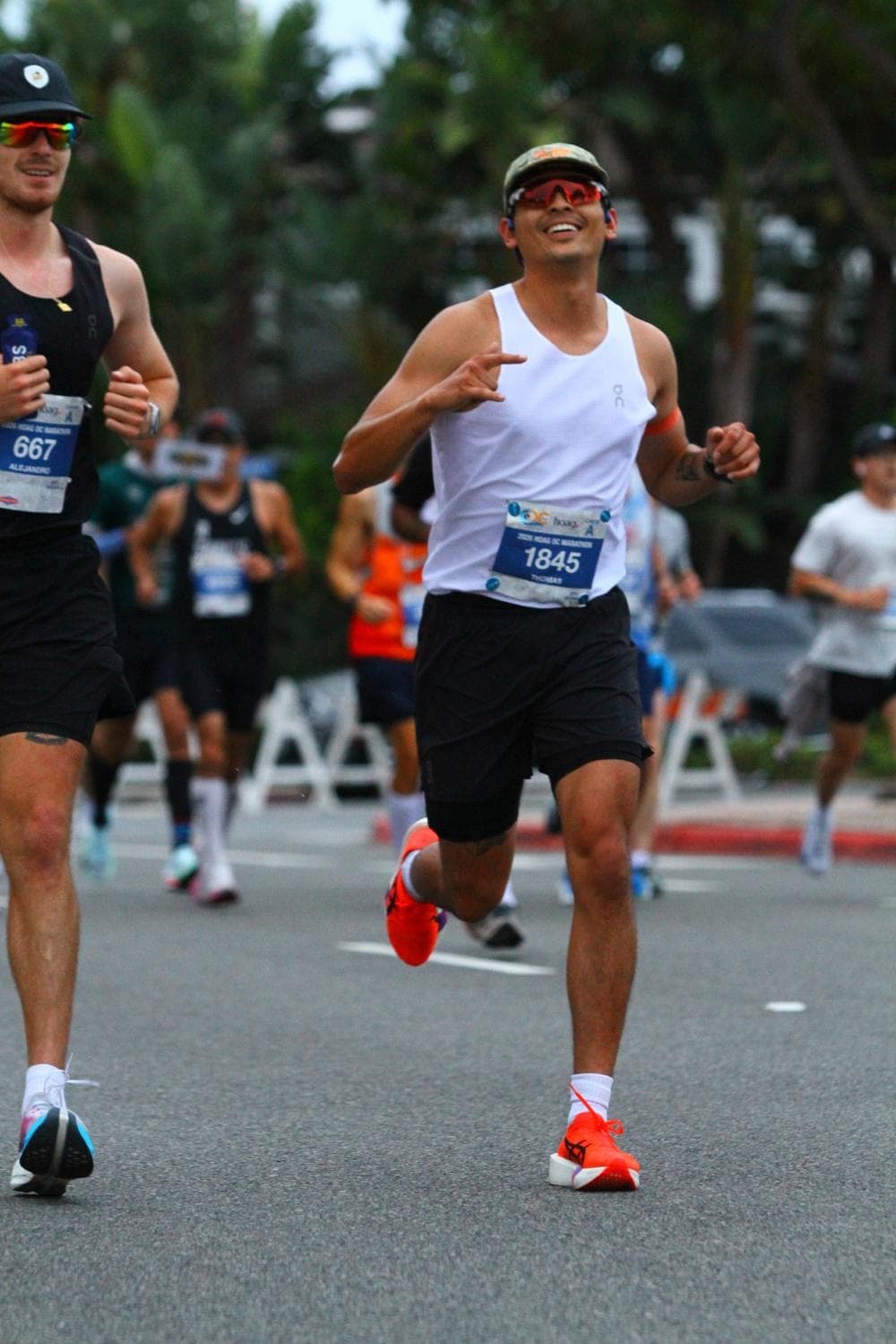 Tom Van Schoor running the 2026 OC Marathon.